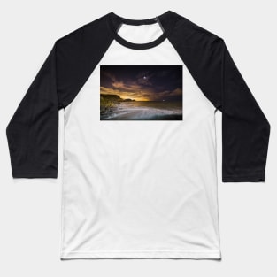 Mumbles Lighthouse and Bracelet Bay Baseball T-Shirt